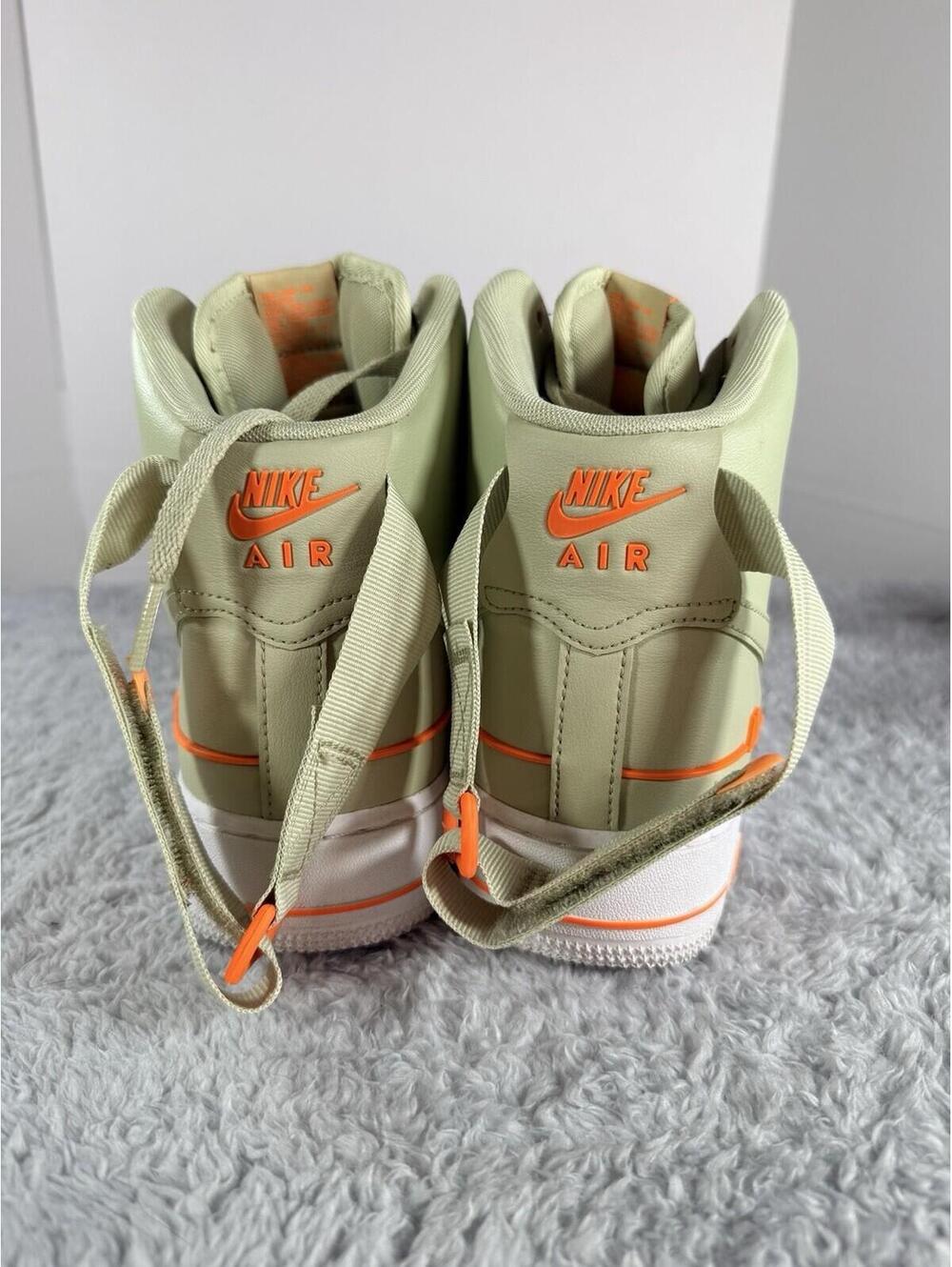 Nike Air Force 1 LV8 High  '07 Olive Aura Total Orange Men's Size 8 CJ1385-300 - Picture 8 of 9